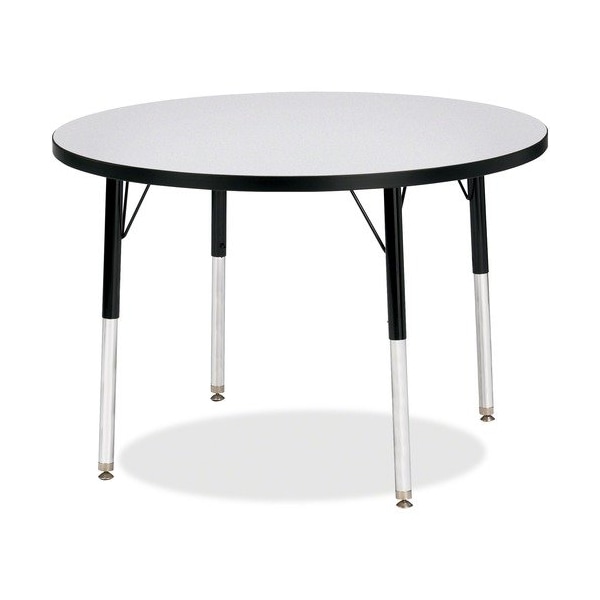 Jonti-Craft TABLE, ACTIVITY, 36inRND, GY/BK JNT6488JCE180 - main